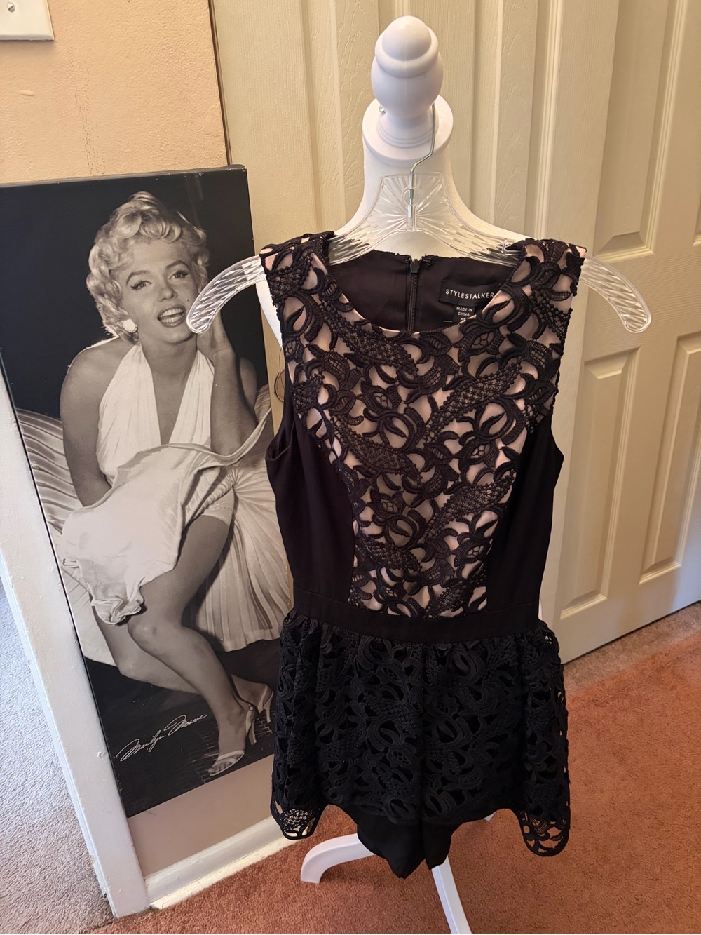 Stylestalker Black Lace Overlay playsuit/romper
XS